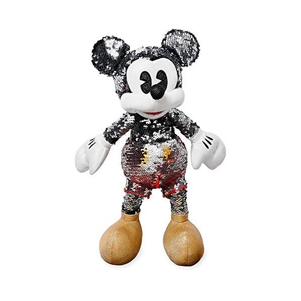 d Peluche Mickey Mouse réversible à paillettes - 38,1 cm - Édition spéciale