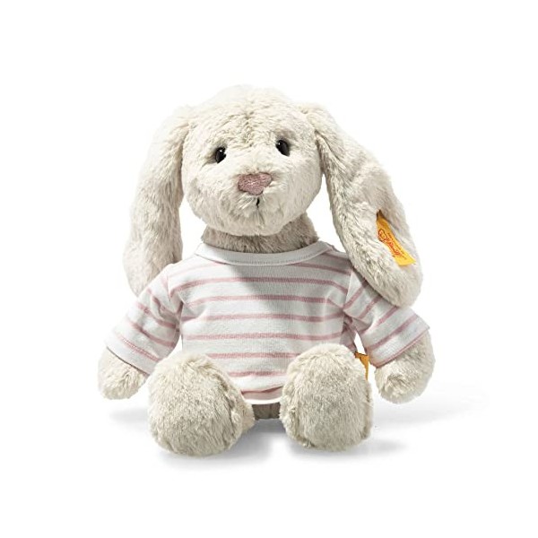 Steiff - 080975 - Soft Cuddly Friends Lapin Hoppie avec t-Shirt - Rainy Day