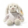 Steiff - 080975 - Soft Cuddly Friends Lapin Hoppie avec t-Shirt - Rainy Day