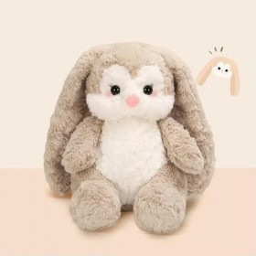 EacTEL Lapin À Longues Oreilles Peluche Jouet Oreiller Poupée Dessin Animé Mignon Peluche Jouet Chambre Décoration Noël Cadea