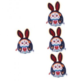 ibasenice 4 Pièces Ornement De Lapin Wufu Pendaison De Lapin du Zodiaque Chinois Lapin en Peluche Chanceux Suspendu Mascotte 
