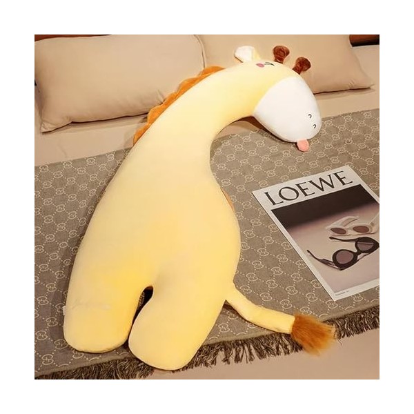 PaMut Animal en Peluche géant, Coussin Dinosaure en Peluche, Jouet Girafe Mignon, Coussin Kawaii, Coussin décoratif 100cm 2