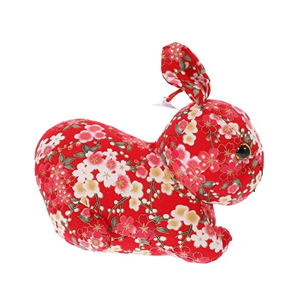 ibasenice 3 Pièces Mascotte De Lannée du Lapin Décor Chinois Décor De Table Jouet pour Animaux Décoration Dintérieur Jouet 