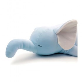 Nemu Nemu Animals 6208780 Peluche Fan déléphant, Extra Douce et Douillette, conçue au Japon, Coussin Douillet, Taille L, 53 
