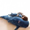 LEIhhdy 50cm-100cm Dessin Animé Requin Bleu en Peluche Jouets Gros Poisson Baleine Bébé Animal Doux Oreiller Poupées Enfants 