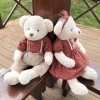 N-A Jouet en Peluche Couple Ours Presse Poupée Couple Marié Ours en Peluche Poupée Cadeau De La Saint-Valentin Paire de 65 cm