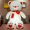 Peluche Jouet Ours en Peluche Géant Doux en Peluche Animal Coussin Poupée Enfants Anniversaire Saint Valentin Décoration 80cm