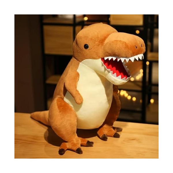 KiLoom Anime Cartoon Dinosaure Tricératops Tyrannosaure Croisement Animal Peluche Poupée Coussin Décoration Cadeau Garçon Fil