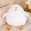 PaMut Coussin Rond en Peluche Poulet à Fourrure Mignon Petit Poulet en Peluche poupée canapé Moelleux Salon décoré Belle Pelu