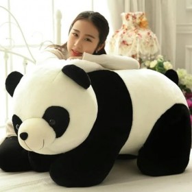 Nouveau Mignon Panda Peluche Poupée en Peluche Animal Coussin Mignon Poupée Garçon Fille Cadeau Décoration De La Maison 60cm 