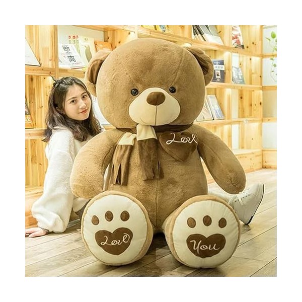 Grande Taille Ours en Peluche Jouet Mignon Géant Ours Énorme Poupée en Peluche Enfants Jouets Cadeau D’Anniversaire pour Peti