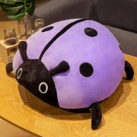 PaMut Mignon Jouet en Peluche Doux coloré Coccinelle Insecte poupée Oreiller Enfants Cadeau d’Anniversaire Cadeau de Noël 60c