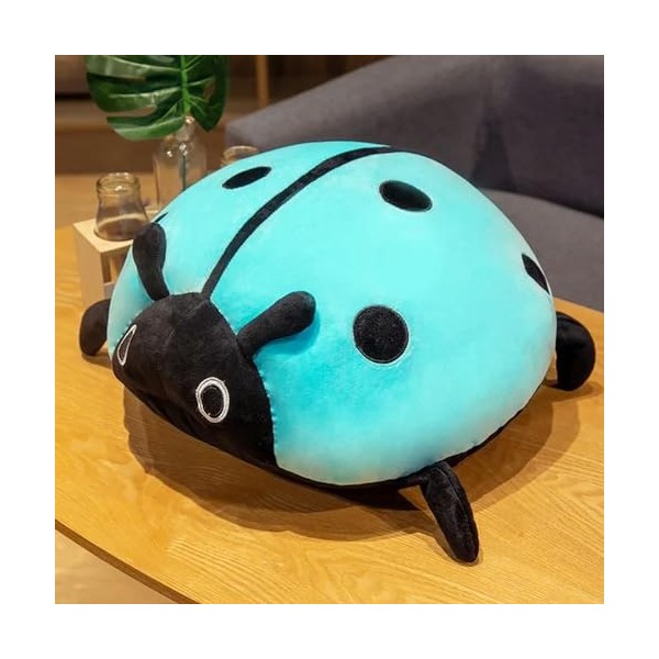 PaMut Mignon Jouet en Peluche Doux coloré Coccinelle Insecte poupée Oreiller Enfants Cadeau d’Anniversaire Cadeau de Noël 60c