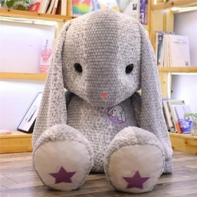 Gros Lapin Peluche Jouet Animal Peluche Lapin À Longues Oreilles Oreiller Jouet Enfants Jouets Anniversaire Saint Valentin Ca