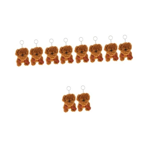 ibasenice 8 Pcs Porte-Clés Chiot Porte-Clés Chien En Peluche Porte-Clés Créatif Porte-Clés Chien Porte-Clés Moelleux Chien Po