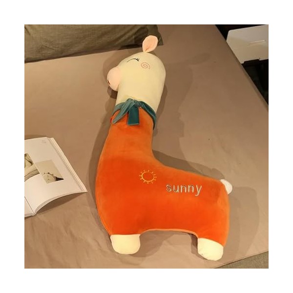 LfrAnk Kawaii Laine Jouet Mignon Animal Mouton Couchage Oreiller poupée Peluche Jouet Fille Cadeau d’Anniversaire 100cm 1