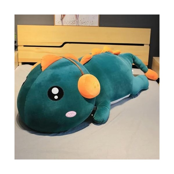 EacTEL Grande Taille Mignon Dinosaure Peluche Jouet Peluche Dessin Animé Animal Dinosaure en Peluche Poupée Oreiller Enfants
