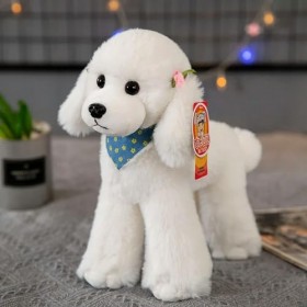 EacTEL Caniche Mignon Peluche Jouet Ours en Peluche Chien Pet Poupée Chiot Poupée Enfants Cadeau Fille Chambre Décoration Pel
