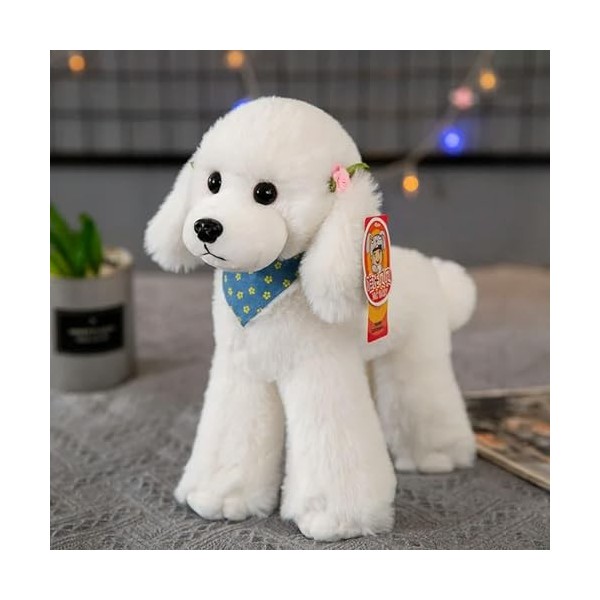 EacTEL Caniche Mignon Peluche Jouet Ours en Peluche Chien Pet Poupée Chiot Poupée Enfants Cadeau Fille Chambre Décoration Pel