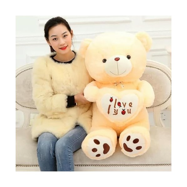 PaMut Ours géant Peluche Jouet Ours en Peluche géant Peluche Ours en Peluche Animal Ours Cadeau pour Les Filles 70cm 1