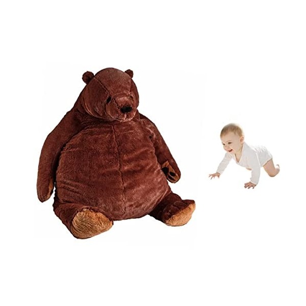 SANYISAN Djungelskog Bear Plush Toys Brown , Big Teddy Oreiller en Peluche pour Animaux Poupée Décoration dintérieur Cadeaux
