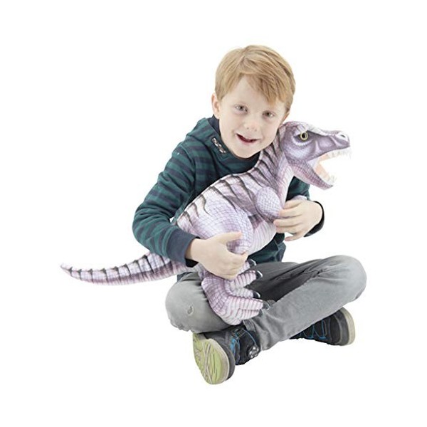 Sweety Toys 10936 Peluche Dinosaure 68 cm Gris/Violet Tyrannosaure