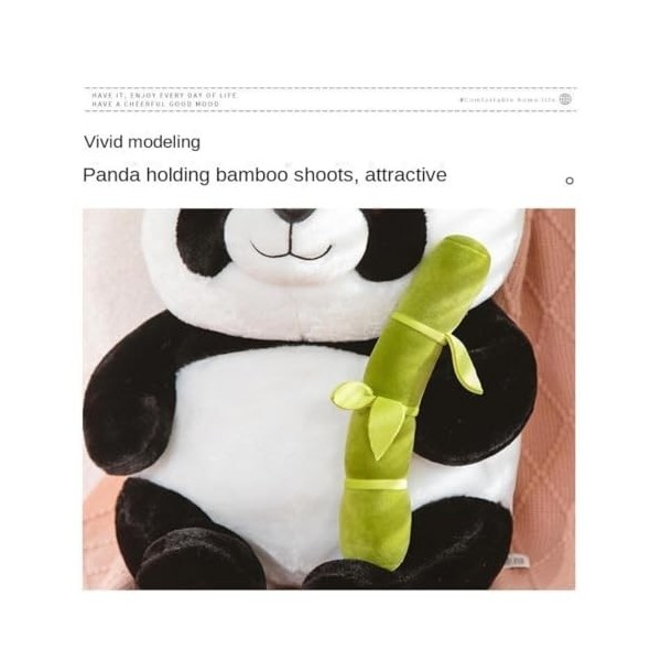 HYSTERIA Jouets en Peluche Jouet en Peluche Mignon Panda câlin, pousses de Bambou, poupée bébé, Compagnon de Couchage, Cadeau