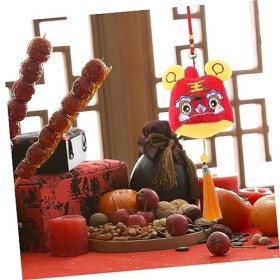 ibasenice 5 Pièces Zodiaque Tigre Poupée 2022 Peluche Coussin en Peluche Zodiaque Sac À Main Charme Forme Animale Peluche Jou