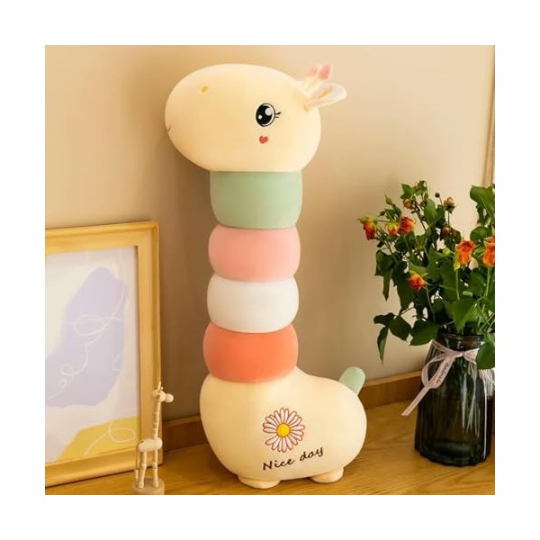 Peluche Cadeau Coloré Chenille Forme Peluche Cerf Peluche Enfants Doux Peluche Girafe Oreiller Poupée Enfants Jouet Coussin A