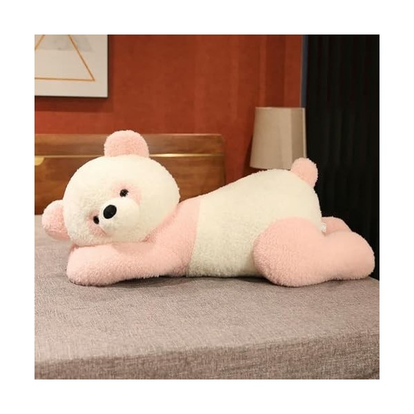 KiLoom Nouveau Ours Couché Jouet en Peluche Poupée en Peluche Enfants Animal Doux Canapé Peluche Jouet Fille Cadeau D’Anniver