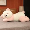 KiLoom Nouveau Ours Couché Jouet en Peluche Poupée en Peluche Enfants Animal Doux Canapé Peluche Jouet Fille Cadeau D’Anniver