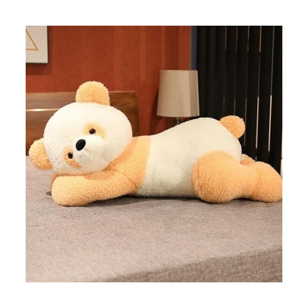 KiLoom Nouveau Ours Couché Jouet en Peluche Poupée en Peluche Enfants Animal Doux Canapé Peluche Jouet Fille Cadeau D’Anniver