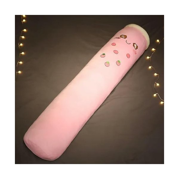 Tissu de Tasse à Bulles de la Vie réelle Long Oreiller Kawaii Fruit Lait Thé Jouets en Peluche Coussin de Couchage Doux Cadea