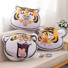 NOpinz Oreillers, Coussins Tigre Mignons, Jouets en Peluche, Animaux en Peluche Tigre, décoration de la Maison, oreillers câl