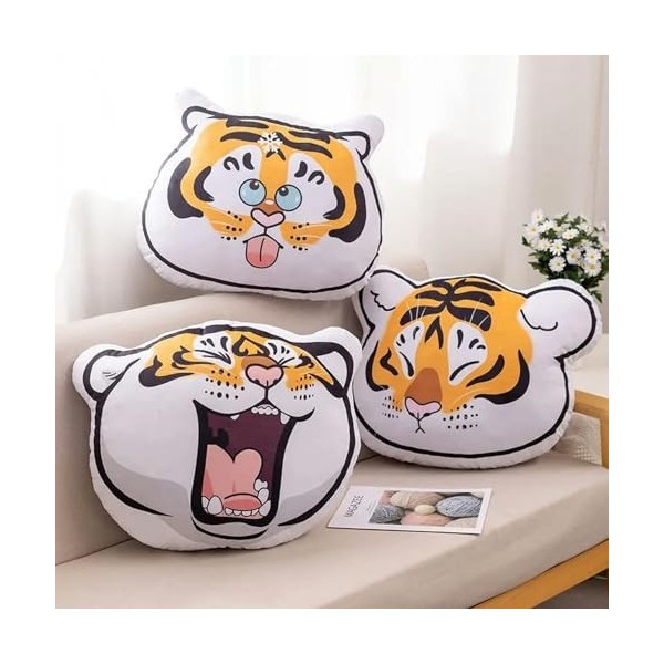 NOpinz Oreillers, Coussins Tigre Mignons, Jouets en Peluche, Animaux en Peluche Tigre, décoration de la Maison, oreillers câl