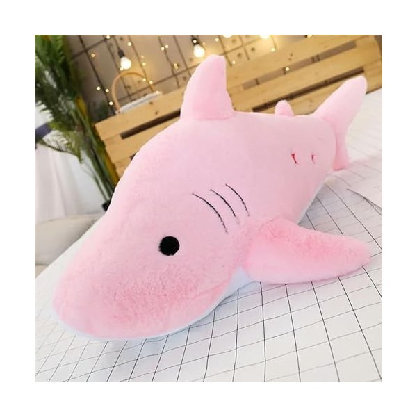 NOpinz Grande Taille Requin Peluche Jouet Oreiller Cadeau pour Enfants Cadeau d’Anniversaire Cadeau de Noël 100cm 3