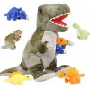 MorisMos Grand Requin Blanc en Peluche de 23 Pouces et 5 Animaux Marins en Peluche, Dont Une Pieuvre, Un Crabe, Une Tortue, U