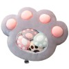 Oreiller Mignon en Forme De Griffes De Chat, Jouets en Peluche, 5 Mini PoupéEs Incluses, Sac doreiller Moelleux, Oreiller en