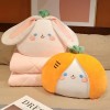 Carotte Créative Lapin Oreiller Peluche Jouet Peluche Doux Fraise Cactus Lapin Coussin De Sommeil Poupée Enfants Filles Migno