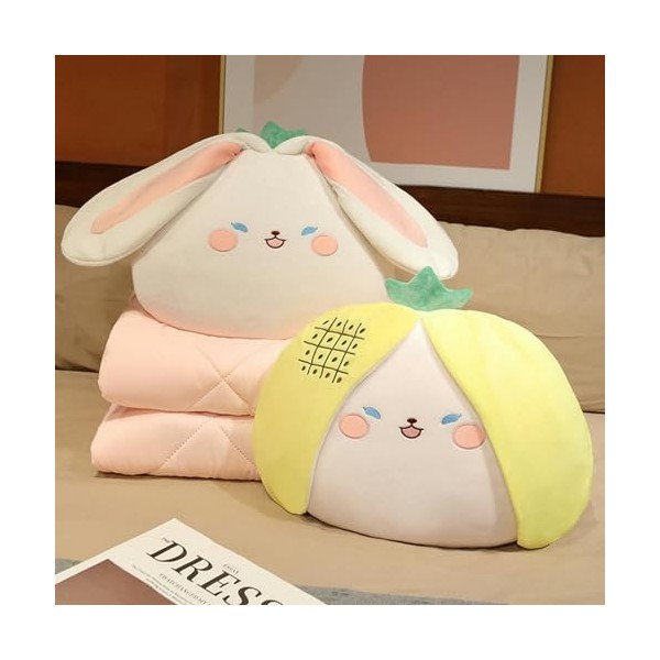 Carotte Créative Lapin Oreiller Peluche Jouet Peluche Doux Fraise Cactus Lapin Coussin De Sommeil Poupée Enfants Filles Migno