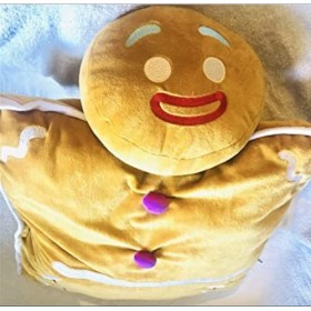 Shreks Coussin en peluche en forme de bonhomme en pain dépices