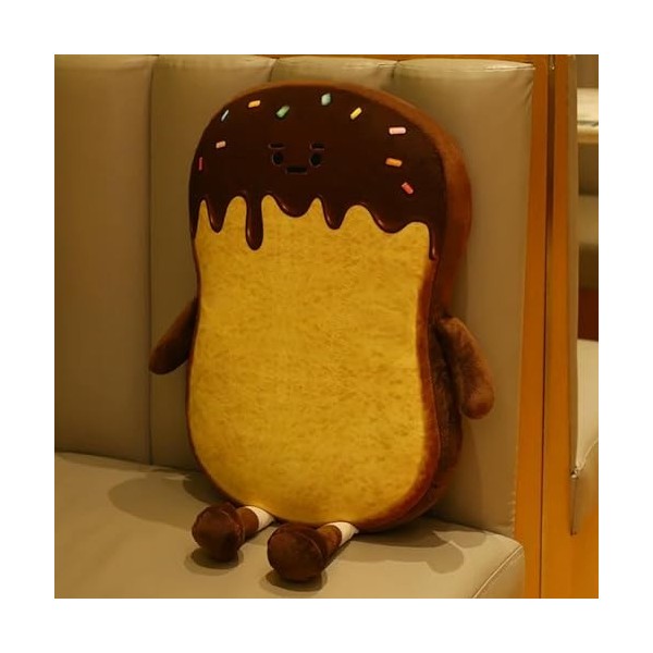 Kawaii Peluche Chignon Oreiller rempli Chocolat café Toast Nourriture Peluche Coussin Doux Sieste Oreiller Fille Cadeau Boula