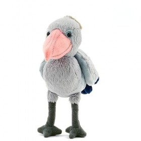 LEUYA Boucles doreilles Soft Mini Shoebill Peluche Animal Jouet Vraiment comme Une tête de Baleine Cigogne Peluche Jouet pat