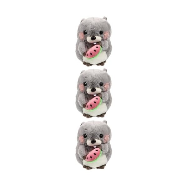 Toyvian 3 Pièces Poupée Marmotte Jouets pour Garçons Oreillers pour Bébés Oreillers pour Le Lit Peluches Jouet pour Garçons J