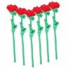 Totority 24 Pièces Rose en Peluche Meilleur Jouet Rose Fleur en Peluche De Remise des Diplômes De De Fées Jouet Fleur Cadeau 