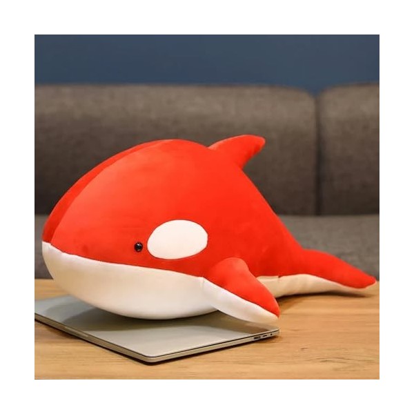 SaruEL Super Doux épaulard Peluche Jouet épaulard Jouet Marin pour Enfants Cadeau d’Anniversaire Cadeau de Noël 80cm 1