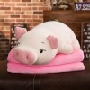 LfrAnk Cochon Doux Peluche Poupée Peluche Cochon Jouet Animal Doux en Peluche Chauffe-Mains Oreiller Couverture Enfants Cadea