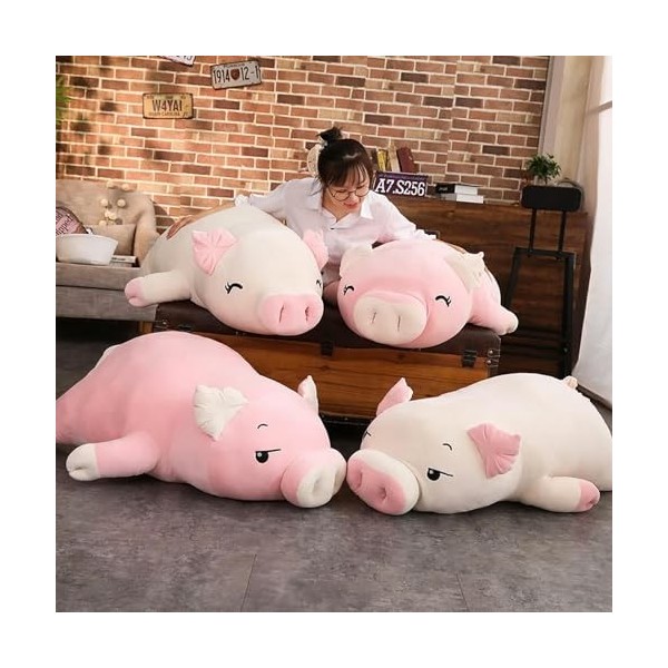 LfrAnk Cochon Doux Peluche Poupée Peluche Cochon Jouet Animal Doux en Peluche Chauffe-Mains Oreiller Couverture Enfants Cadea