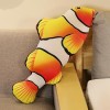 LfrAnk 3D Poisson Rouge Peluche Jouet en Peluche Animal Carpe Peluche Oreiller Créatif Canapé Coussin Coussin Cadeau Enfants 