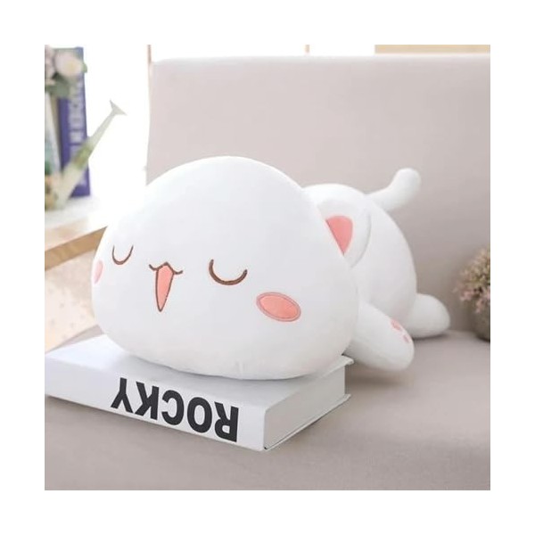 EacTEL Kawaii Peluche chat douce enfants jouet chat câlin coussin mignon poupée raton laveur peluche coussin animal mignon ca